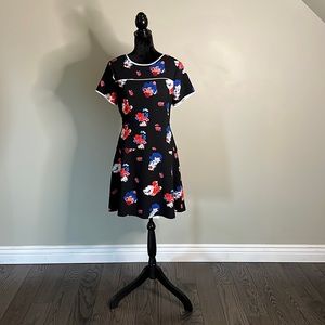Floral print dress